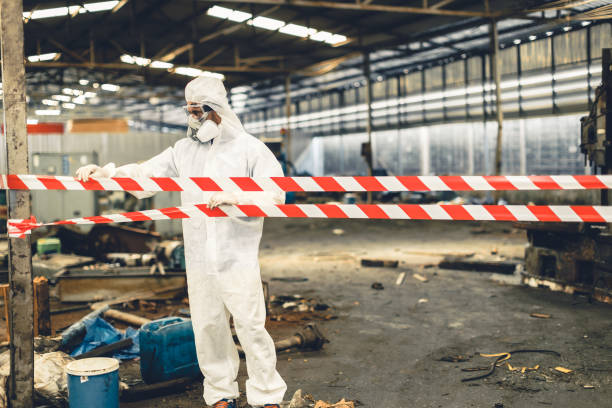 Professional Sewage Cleanup technician working in Bryant, WA